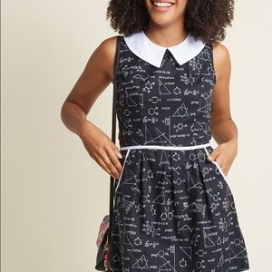 Math themed vintage style dress